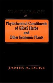 Cover of: Database of Phytochemical Constituents of Gras Herbs and Other Economic Plants