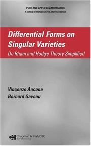 Cover of: Differential Forms on Singular Varieties: De Rham and Hodge Theory Simplified (Pure and Applied Mathematics)