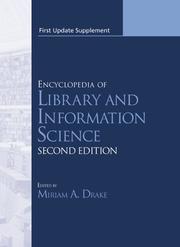 Cover of: Encyclopedia of Library and Information Science, First Update Supplement by Miriam Drake