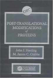 Cover of: Post-translational modifications of proteins
