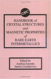 Cover of: Handbook of crystal structures and magnetic properties of rare earth intermetallics