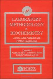 Cover of: Laboratory methodology in biochemistry: amino acid analysis and protein sequencing