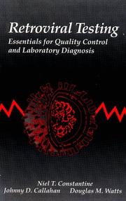 Cover of: Retroviral testing by Niel T. Constantine