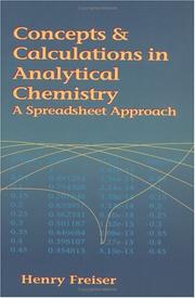 Cover of: Concepts & calculations in analytical chemistry: a spreadsheet approach