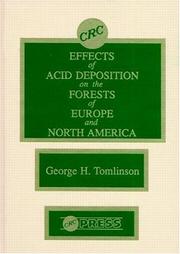 Cover of: Effects of acid deposition on the forests of Europe and North America