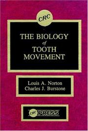 Cover of: The Biology of tooth movement