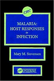 Cover of: Malaria by editor, Mary M. Stevenson.