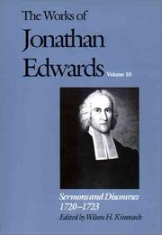 Cover of: Sermons and discourses, 1720-1723 by Jonathan Edwards