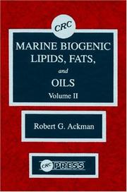 Cover of: Marine Biogenic Lipids, Fats and Oils, Volume II