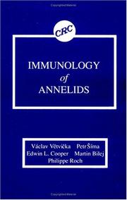 Cover of: Immunology of annelids