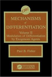 Cover of: Mechanisms of Differentiation, Volume II