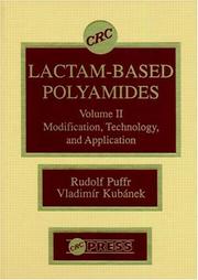 Cover of: Lactam-based Polyamides, Volume II by Rudolf Puffr, Vladimir Kubanek