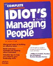 Cover of: The complete idiot's guide to managing people