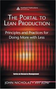 The portal to lean production by John M. Nicholas, John Nicholas, Avi Soni