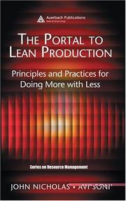 Cover of: The Portal to Lean Production by John Nicholas, Avi Soni