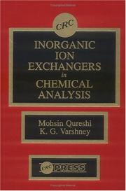 Inorganic ion exchangers in chemical analysis by M. Qureshi