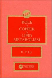 Role of copper in lipid metabolism by Timothy P. Carr