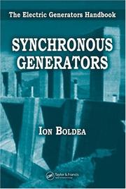 Synchronous generators by I. Boldea