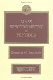 Cover of: Mass spectrometry of peptides