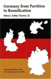 Germany from partition to reunification by Henry Ashby Turner