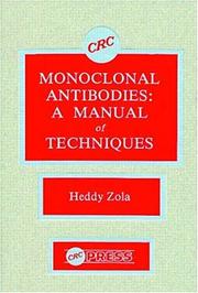 Cover of: Monoclonal antibodies: a manual of techniques