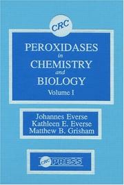 Cover of: Peroxidases in Chemistry and Biology, Volume I