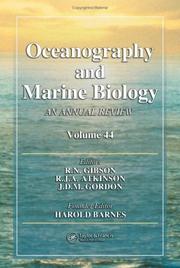 Cover of: Oceanography and Marine Biology | 