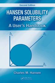 Cover of: Hansen Solubility Parameters by Charles Hansen