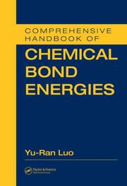 Cover of: Comprehensive Handbook of Chemical Bond Energies