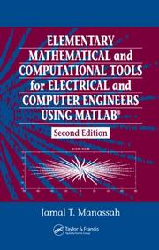 Cover of: Elementary Mathematical and Computational Tools for Electrical and Computer Engineers Using Matlab, Second Edition