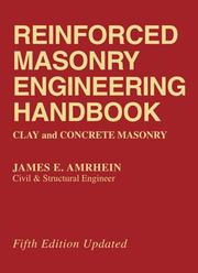 Cover of: Reinforced masonry engineering handbook | James E. Amrhein