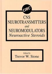 Cover of: CNS neurotransmitters and neuromodulators: neuroactive steroids