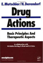 Cover of: Drug actions: basic principles and theraputic aspects