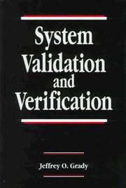Cover of: System validation and verification