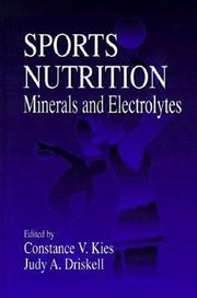 Cover of: Sports nutrition: minerals and electrolytes