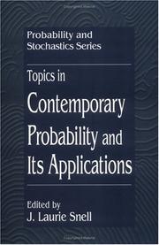 Cover of: Topics in contemporary probability and its applications