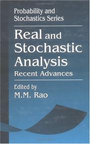 Cover of: Real and stochastic analysis: recent advances