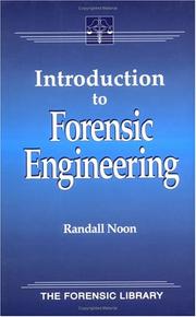 Cover of: Introduction to forensic engineering by Randall Noon