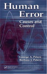 Cover of: Human error: causes and control