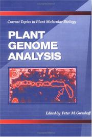 Cover of: Plant genome analysis by edited by Peter M. Gresshoff.
