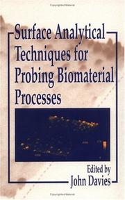 Cover of: Surface analytical techniques for probing biomaterial processes