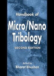 Cover of: Handbook of micro/nanotribology by Bharat Bhushan