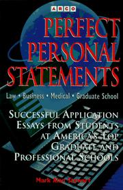 Cover of: Perfect Personal Statements