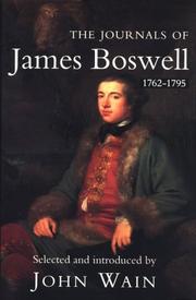 Cover of: The journals of James Boswell, 1762-1795