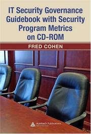 Cover of: IT Security Governance Guidebook with Security Program Metrics on CD-ROM (Cisco Toolkit)