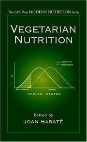 Cover of: Vegetarian Nutrition | Joan Sabate