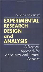 Cover of: Experimental research design and analysis | A. Reza Hoshmand