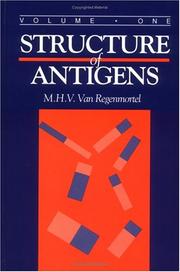 Cover of: Sructure of Antigens, Volume I
