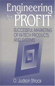 Cover of: Engineering for profit by O. J. Strock, O. J. Strock