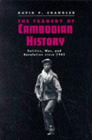 Cover of: The Tragedy of Cambodian History by David P. Chandler
